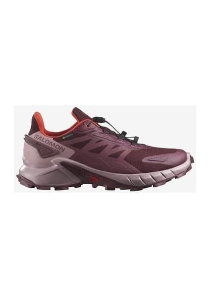 Salomon Supercross 4 GORE-TEX Kadın Kırmızı Patika Koşusu