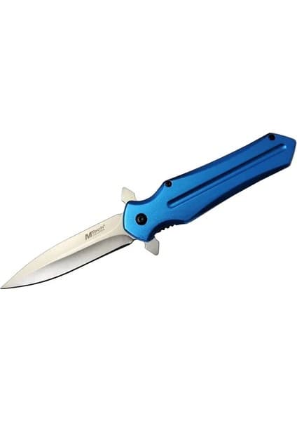 4224 Mavi Kamp Çakı 21CM- Yarı Otomatik, Kemerlikli Fiyatı
