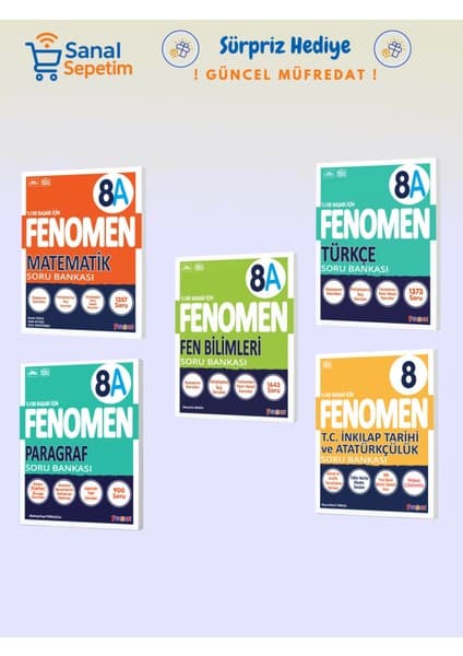 8. Sınıf Matematik - Fen Bilimleri - Türkçe - Paragraf - Inkılap Tarihi (A Set) Soru