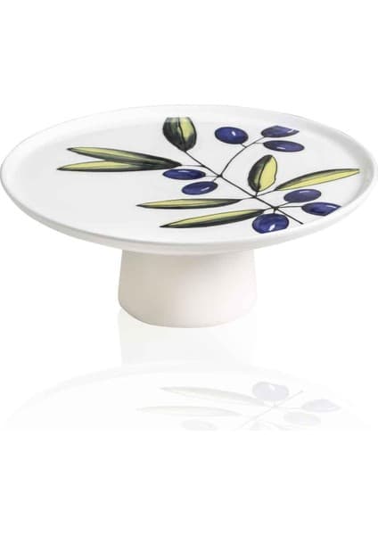 The Mia Olivos Ayaklı Servis Tabağı 10X26