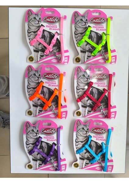 Catlife Kedi Göğüs Bel Tasması + Gezdirme