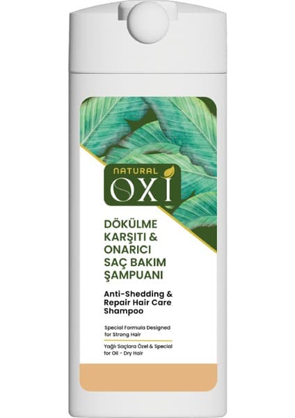 Oxi Natural Dökülme Karşıtı Yağlı Saç Şampuanı 300