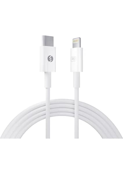 S-link SL-C120 35W Quick SUPER Charge 1m PD Type C to Lightning Hızlı Data ve Şarj Kablosu