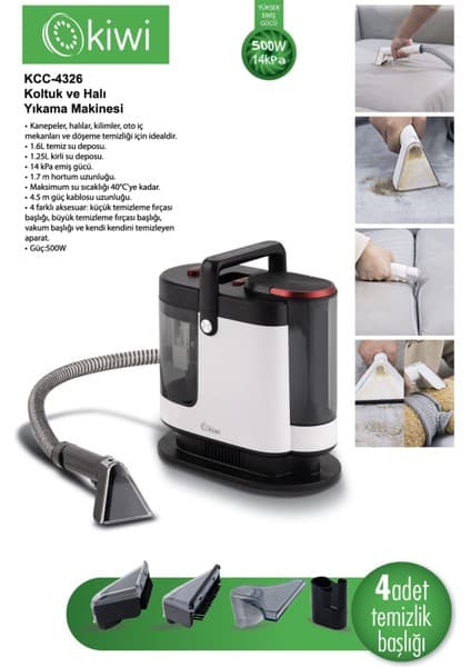 KCC-4326 Çok Amaçlı Koltuk ve Halı Yıkama Makinesi