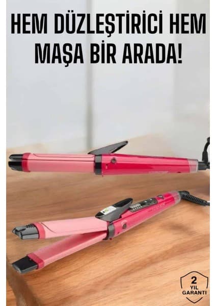 Hem Düzleştirici Hem Maşa Saç