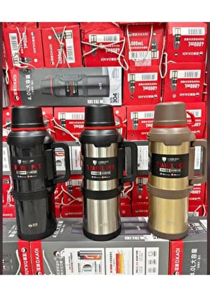 Paslanmaz Çelik 4 Litre Aile Boyu Dağcı