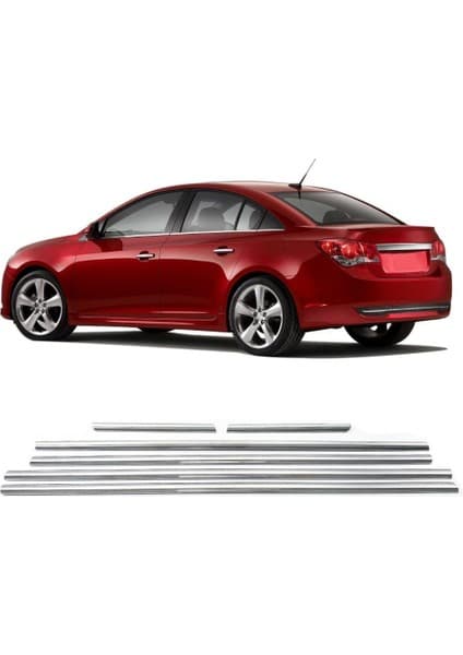 Carmind Chevrolet Cruze Sedan Krom Cam Çıtası 2009-2016 (6