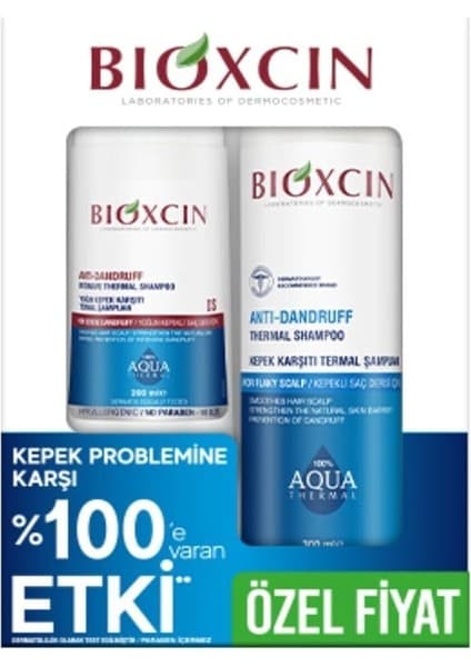 Aquathermal Ds 200 ml + 300 ml Kepeğe Karşı Etkili Şampuan Seti - Kepek Karşıtı Kaşıntı