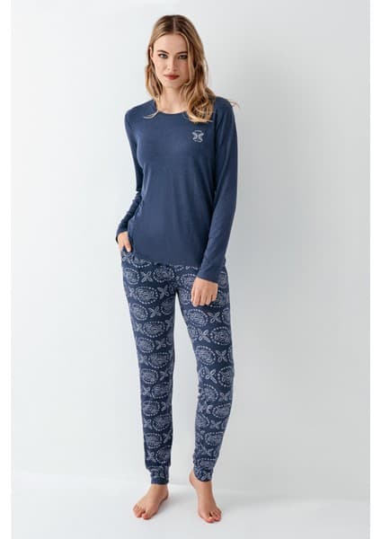 Arnetta Kadın Mavi Pijama