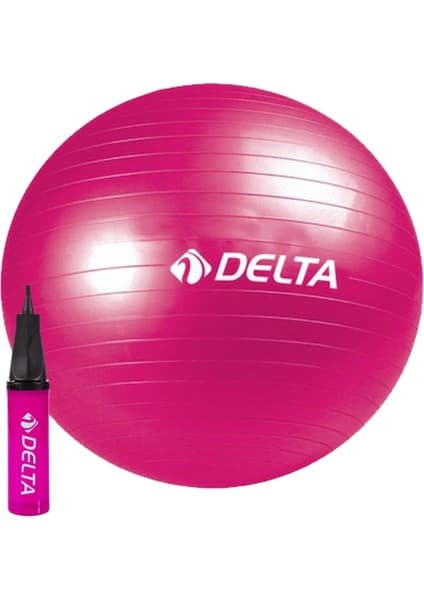 Delta 55 cm Pilates Topu Şişirme Pompası Seti Egzersiz Topu 55CM Plates