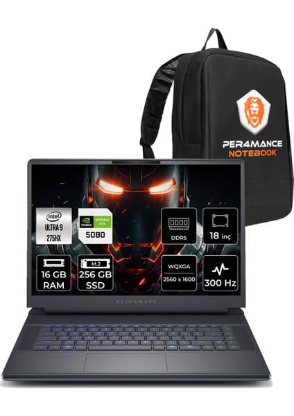 Dell Alienware 18 Area-51 Core Ultra 9 275HX RTX 5080 16GB Fiyatı