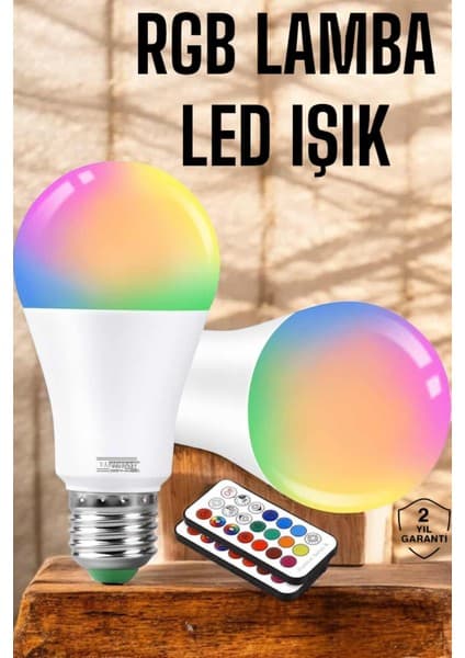 AyrStore Rgb LED Lamba LED Işık Ampul Renk Değiştirebilen Fiyatı