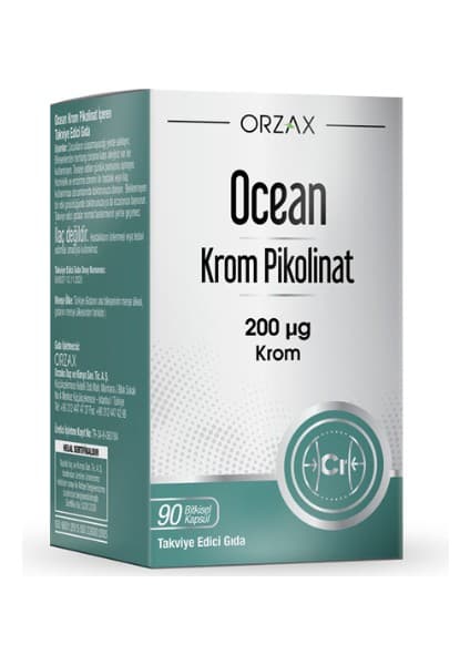 Ocean Krom Pikolinat 90 Bitkisel Kapsül - Dezenfektan Hediyeli (%72