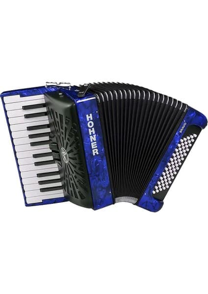 Hohner A1698 BRAVO II 60 Akordiyon (Dark Blue)
