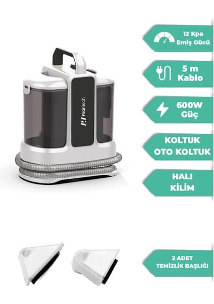 Pirantech KT-703 Koltuk ve Halı Yıkama Makinesi – Derinlemesine Temizliğin Yeni