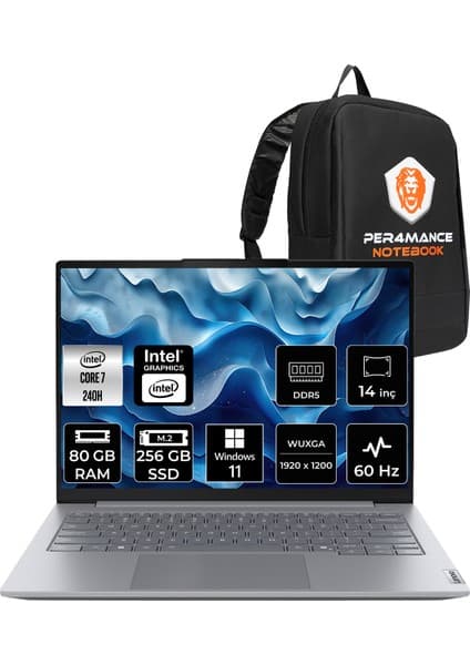Lenovo Thinkbook 14 Gen 8 Core 7 240H Notebook 80GB RAM Fiyatı