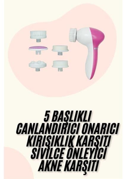 SHN 5 Başlıklı Titreşimli Cilt Temizleme Seti Canlandırıcı Fiyatı