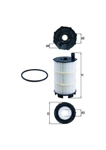 Mahle OX350.4D - Yağ Filtresi Vw Toureg-Audı Q7-A8 4.2 V8 Fiyatı