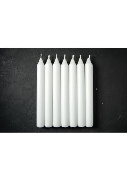 40 Adet 10 cm Beyaz Mum, Bakkal Mumu, Uzun Yanma Süresi, Fiyatı