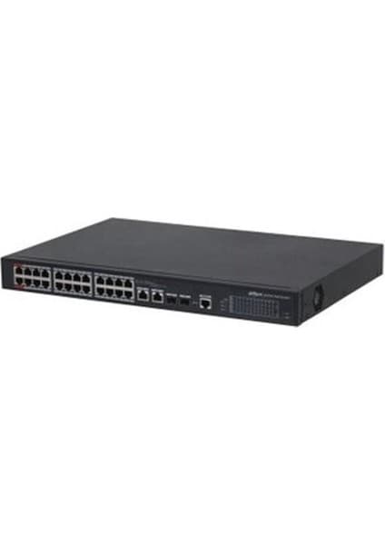 Dahua DH-PFS4226-24ET-240-V3 24 Port Poe 10/100 2x Sfp Port 2 Port 100/1000 Uplink Rack Mount 240W
