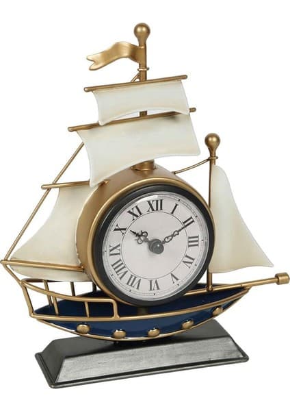 Vitale Beyaz Yelkenli Masa Saati 20*6*22.5 cm AK.KN0018 Fiyatı