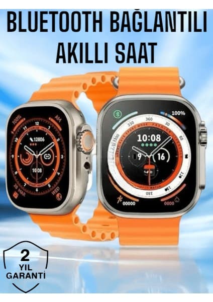 AyrStore Yeni Nesil Ultra Akıllı Saat Titreşimli, Uyku & Sağlık Takibi, Çift