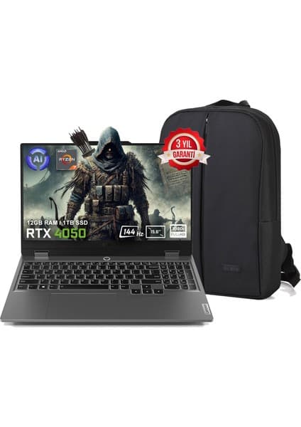 Lenovo Loq 15ARP9 83JC00E3TR FR148 Amd Ryzen 7-7435HS 32 GB Fiyatı
