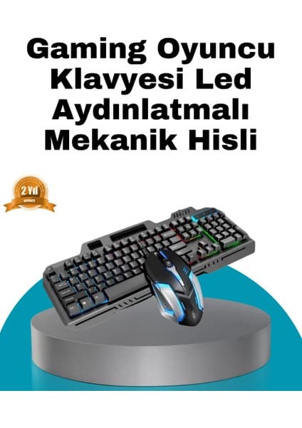 Epilons Mekanik Seti – Led Işıklandırma Ve Ergonomik Mouse