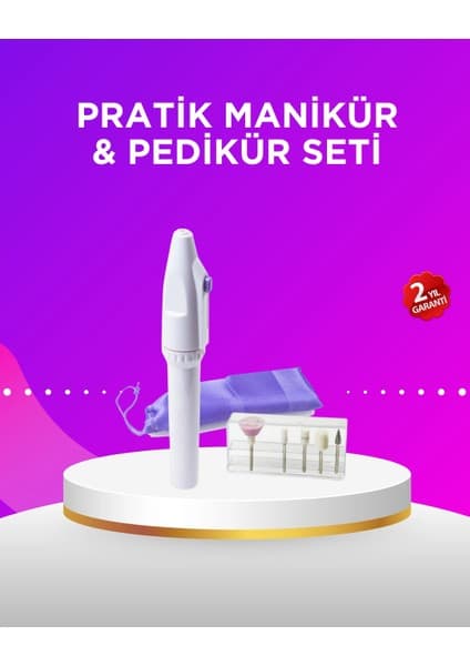 Epilons Elektrikli Manikür Ve Pedikür Matkap Seti –