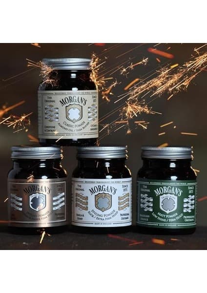 Morgan's Pomade Oudh & Amber Firm Hold Pomade (Gold Label) Şekillendirici Pomat