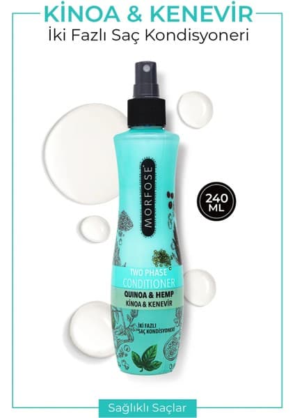 Morfose Çift Fazlı Saç Bakım Kondisyoner 240 ml Kinoa & Kenevir Besleyici Onarıcı