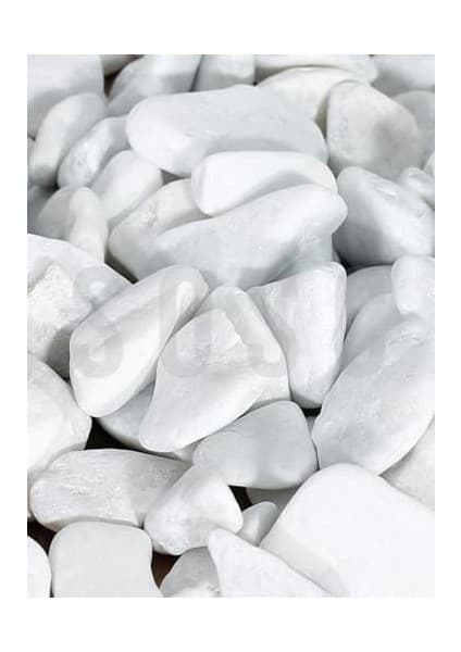 Natural Beyaz Dolomit Dekoratif Çakıl Taşı, Iç ve Dış Mekan Peyzaj Için, 2-4 Cm, 1 Kg, Bahçe Saksı