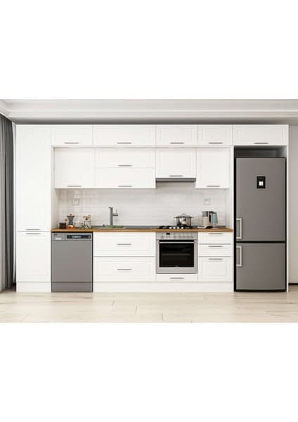 Alvinka 390X240 cm Klasik Mebran Mutfak Dolabı Fiyatı