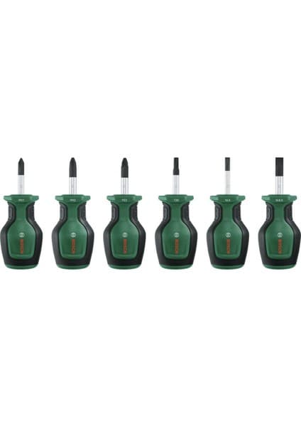 Bosch Pratik ve Kompakt 6'lı Topaç Kısa Tornavida Takımı Fiyatı
