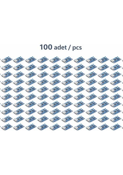 100 ADET | Devremarkt TP4056 Type-C USB Lityum Pil Şarj Modülü – 5V 1A Li-Ion Şarj