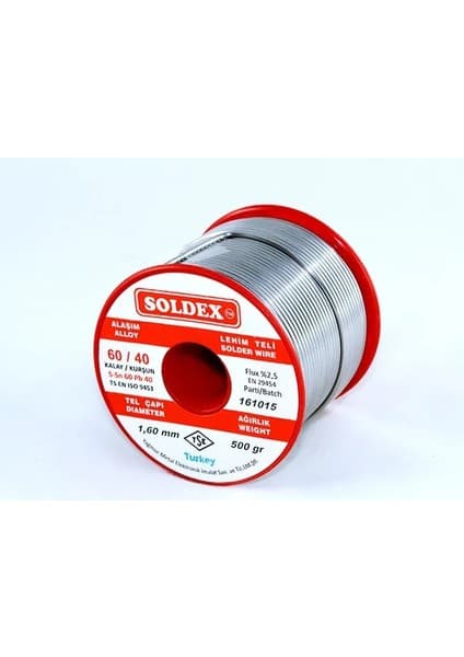Eco Port 60-40 Lehim Teli 500 gr 0.50 mm - Sn:60 /