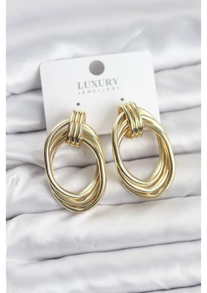 Shoplet Buğz Pirinç Gold Renk Damla Model Vintage Kadın Küpe Fiyatı