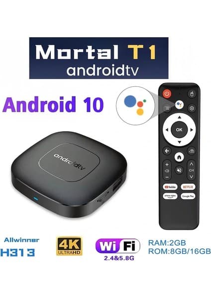 Tkç Mortal T1.android Tv Box 2gb Ram -16 GB Hafıza Android 12 Tvbox