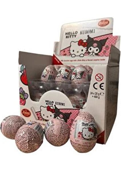 Pofika Zaini Hello Kitty Kuromi Glutensiz Çikolatalı Sürpriz Yumurta 20 gr (3