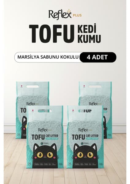 Reflex Plus Marsilya Sabunu Kokulu Tofu Kedi Kumu 7 L x 4