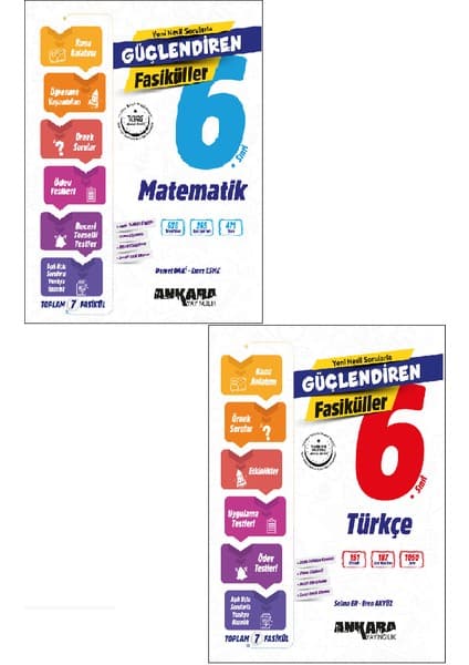 Ankara Yayıncılık 6. Sınıf Türkçe + Matematik Fasikül