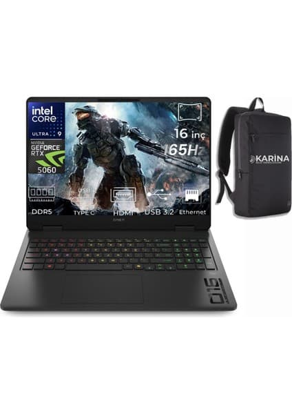 Hp Omen Slim 16-AN0000NT Ultra 9 285H BQ3Z2EA-K11 32GB 1tb RTX5060 8gb W11PRO 16" Wuxga Gaming