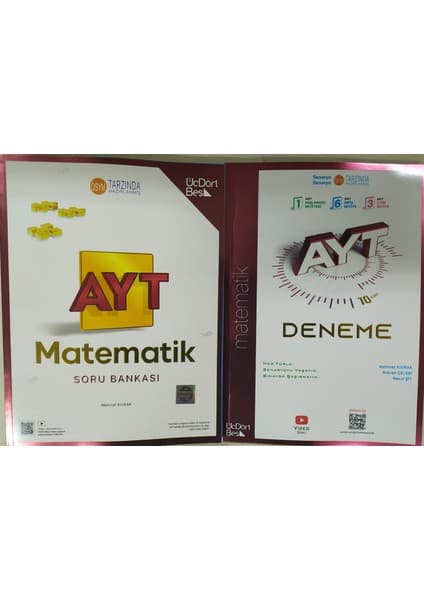 Üçdörtbeş Yayınları 2026 Basım Üç Dört Beş Yayıncılık Ayt Matematik Soru Bankası