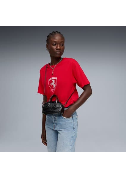 Puma Scuderia Ferrari Kadın Siyah Omuz Çantası