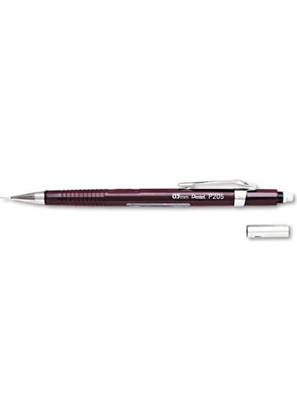 Pentel Teknik Çizim ve Yazı Için Mekanik Kurşun Kalem, 0.5 Mm, Kırmızı, Orijinal