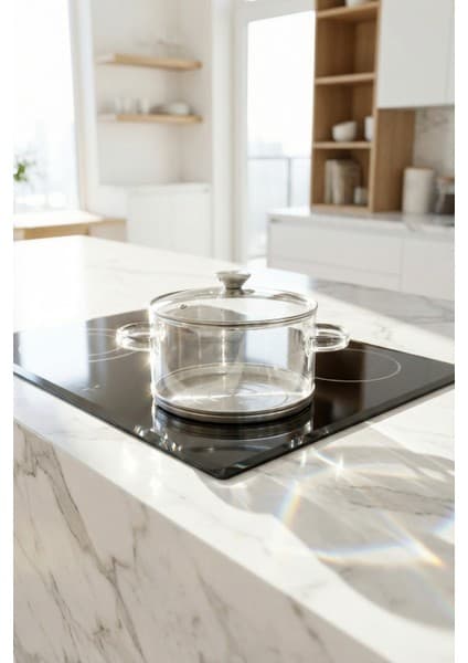 Acar Pureglass Isıya Dayanıklı Cam Tencere - 20 cm - 3.5
