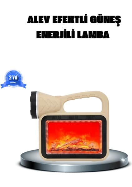 Alev Efektli Solar Lamba Cob Işıklı Taşınabilir Bahçe Kamp Fiyatı