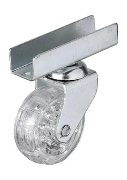 Eco Port 327 - 50X20 mm Şeffaf Makaralı Uzun U Tablalı Teker Fiyatı