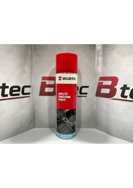 Würth 500 ml Araç İçi Temizleme Spreyi Etkili Temizlik ve Antistatik Özellikler ile Tüm Araç