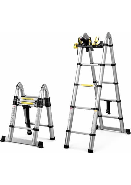 Sunup SN-29682 3.2+3.2 Metre Teleskopik Merdiven Karavan & Tekne Katlanır